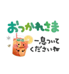 ＊夏＊シンプル＊見やすい＊文字スタンプ＊（個別スタンプ：14）