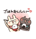 しろとくろ ぱーと31 食欲！（個別スタンプ：1）