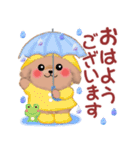 かわいいトイプードルの夏（個別スタンプ：10）