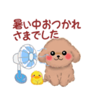 かわいいトイプードルの夏（個別スタンプ：26）