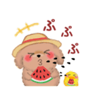 かわいいトイプードルの夏（個別スタンプ：32）