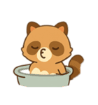 たぬきさんのいろいろな表情。（個別スタンプ：2）