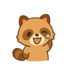 たぬきさんのいろいろな表情。（個別スタンプ：3）