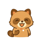 たぬきさんのいろいろな表情。（個別スタンプ：5）