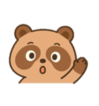 たぬきさんのいろいろな表情。（個別スタンプ：6）