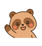 たぬきさんのいろいろな表情。（個別スタンプ：8）