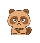 たぬきさんのいろいろな表情。（個別スタンプ：10）