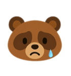 たぬきさんのいろいろな表情。（個別スタンプ：13）