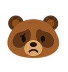 たぬきさんのいろいろな表情。（個別スタンプ：15）