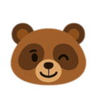 たぬきさんのいろいろな表情。（個別スタンプ：16）