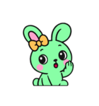 まだ[アレンジ用]レトロエメラルドうさぎ（個別スタンプ：13）