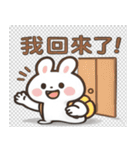 かわいい小さな白いウサギ 職場うさぎ編（個別スタンプ：13）