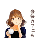 オトナ女子のランチお誘い♡（個別スタンプ：29）