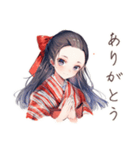 大正女学生の優雅なご連絡（個別スタンプ：3）