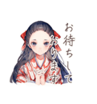大正女学生の優雅なご連絡（個別スタンプ：14）