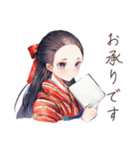 大正女学生の優雅なご連絡（個別スタンプ：30）