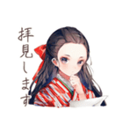 大正女学生の優雅なご連絡（個別スタンプ：37）