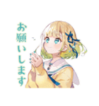 使いやすい女の子の敬語ご挨拶（個別スタンプ：13）