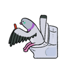 鳩にはトラブル無用4 (2025 LET'S DRAW)（個別スタンプ：1）