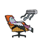 鳩にはトラブル無用4 (2025 LET'S DRAW)（個別スタンプ：28）