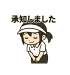元気いっぱい♪テニス女子スタンプ（個別スタンプ：2）