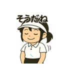 元気いっぱい♪テニス女子スタンプ（個別スタンプ：11）