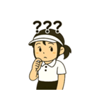 元気いっぱい♪テニス女子スタンプ（個別スタンプ：18）