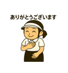 元気いっぱい♪テニス女子スタンプ（個別スタンプ：21）