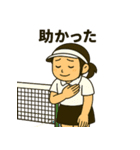 元気いっぱい♪テニス女子スタンプ（個別スタンプ：22）