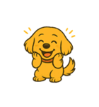 ゴールデンレトリバー ウェル吉スタンプ①（個別スタンプ：32）