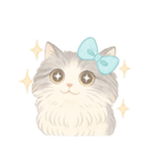 モフかわ毛長ねこピノの日常スタンプ（個別スタンプ：10）