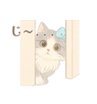 モフかわ毛長ねこピノの日常スタンプ（個別スタンプ：11）