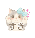 モフかわ毛長ねこピノの日常スタンプ（個別スタンプ：18）