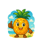 サマー気分のパイナップル★（個別スタンプ：2）