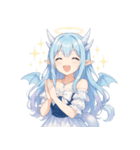 キュートな聖なる龍娘のリアクション（個別スタンプ：2）