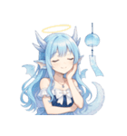 キュートな聖なる龍娘のリアクション（個別スタンプ：11）