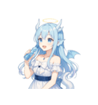キュートな聖なる龍娘のリアクション（個別スタンプ：17）