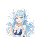 キュートな聖なる龍娘のリアクション（個別スタンプ：19）