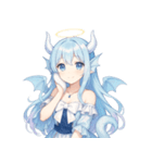 キュートな聖なる龍娘のリアクション（個別スタンプ：20）