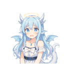 キュートな聖なる龍娘のリアクション（個別スタンプ：26）