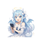 キュートな聖なる龍娘のリアクション（個別スタンプ：27）