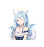 キュートな聖なる龍娘のリアクション（個別スタンプ：31）