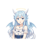 キュートな聖なる龍娘のリアクション（個別スタンプ：32）