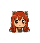 女の子(感情編)（個別スタンプ：3）
