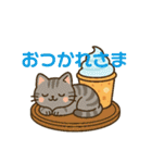 収まりネコシリーズ、ビッグシリーズ 夏（個別スタンプ：31）