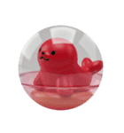アザラシアザラシカプセルトイ（個別スタンプ：3）