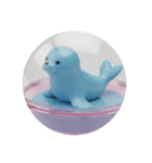 アザラシアザラシカプセルトイ（個別スタンプ：8）