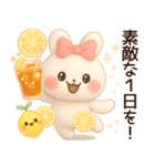 3D風❤️らぶうさ❤️ふんわりましゅまろ❤️（個別スタンプ：8）