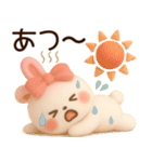 3D風❤️らぶうさ❤️ふんわりましゅまろ❤️（個別スタンプ：9）
