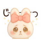 3D風❤️らぶうさ❤️ふんわりましゅまろ❤️（個別スタンプ：21）